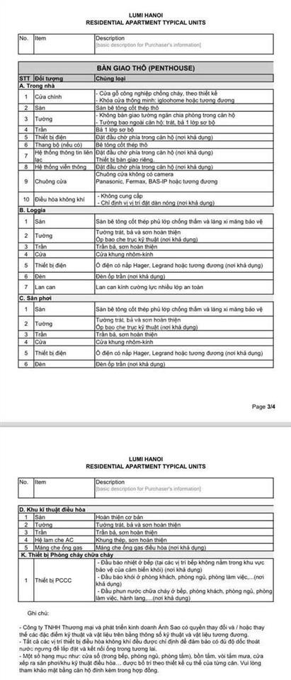 Trực tiếp cđt mở bán căn penthouse 352m2 đẹp nhất tại lumi hà nội. 2026 bàn giao thô kh tự thiết kế