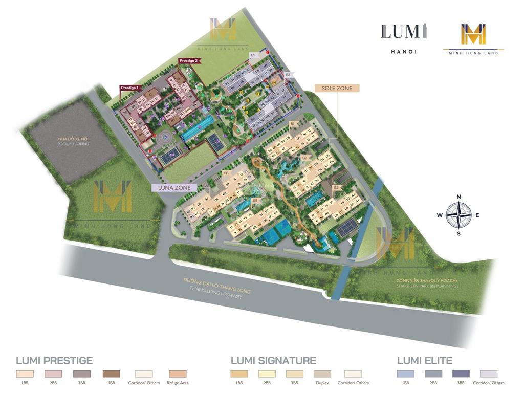 Bán luôn căn 2 phòng ngủ diện tích 62.2m2 đẹp nhất tòa e1, e2 cao cấp nhất lumi hà nội. 0973 336 ***