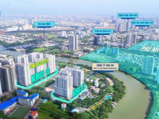 Sunrise riverside  1 pn dt 30 m2/2,080tỷ 2pn dt 50 m2/2,8tỷ tâm điểm nam sài gòn 3 mặt sông.