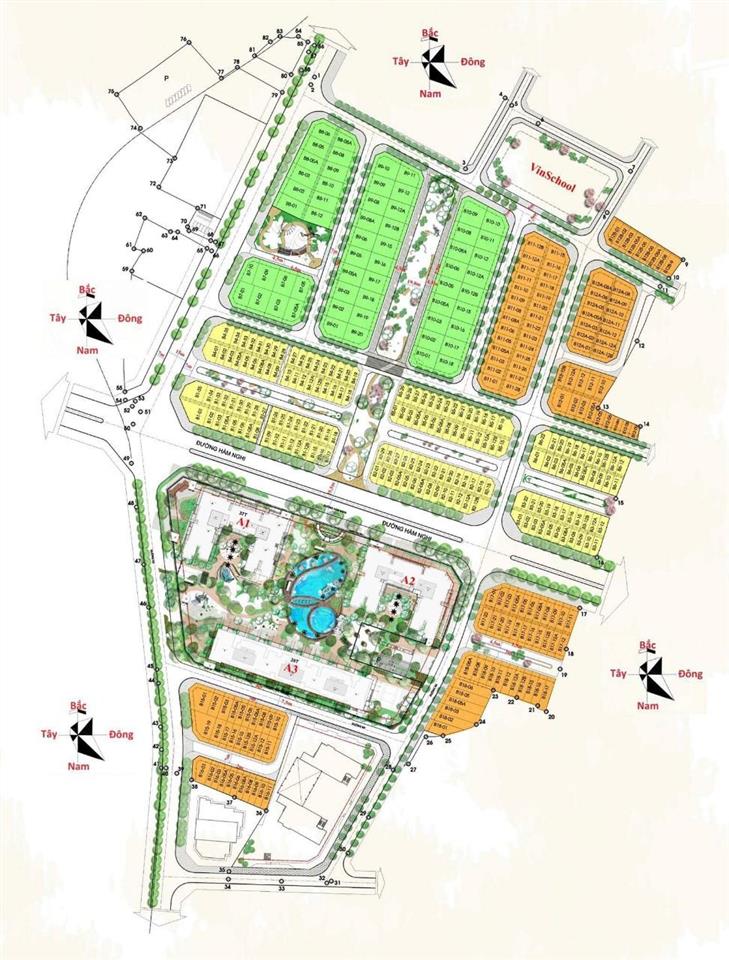 Bán lô góc biệt thự mặt hàm nghi vinhomes gardenia, 430 triệu/m2.  ngay 0981 978 ***