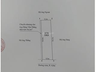 Chính chủ gửi bán lô đất 338m2 dụ nghĩa, lê thiện, an dương