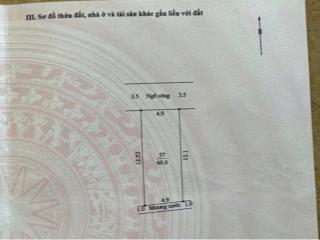 60M làn 2 tỉnh lộ 419 Đại Yên, phường Chương Mỹ chỉ 3,4 tỉ