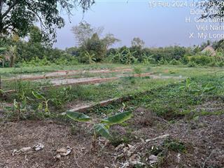 Bán đất xã mỹ long, huyện cao lãnh sổ đỏ, phân lô từng nền