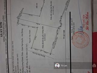 Bán 693m đất bìa đỏ+ 1225m đất vườn tại kỳ sơn thủy nguyên hải phòng