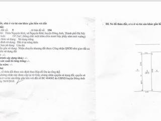Bán gấp đất mặt phố nguyên khê, đông anh, hà nội, 100 triệu / m2, 197.5 m2 giá cực chất