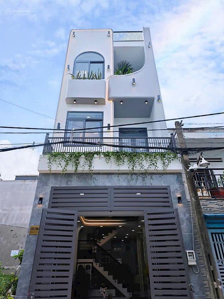Nhà phố 4x14m đúc 3 tấm full nội thất hẻm 6m thông gần cấp 2 nguyễn trung trực , p thới an, q12