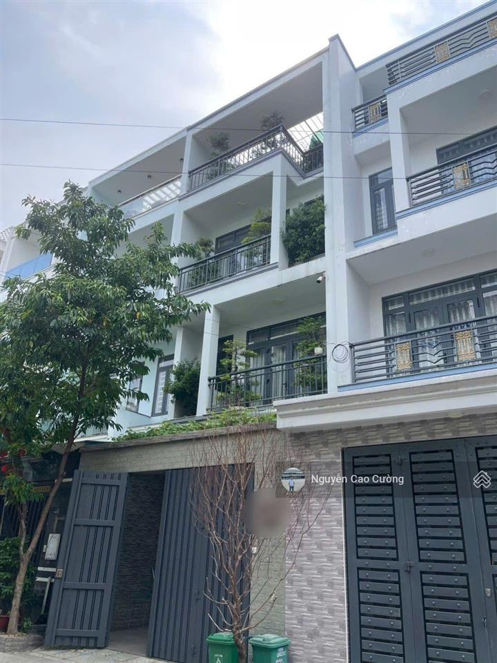 Nhà phố 5x18m, kdc hiệp thành city, q12, đúc 1 trệt 3 lầu đường 10m thông