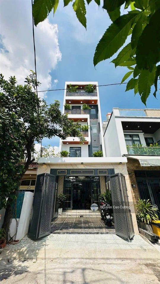 Bán nhà mặt tiền 5x23m có thang máy, tân thới nhất 6, gần chợ lạc quang, q12