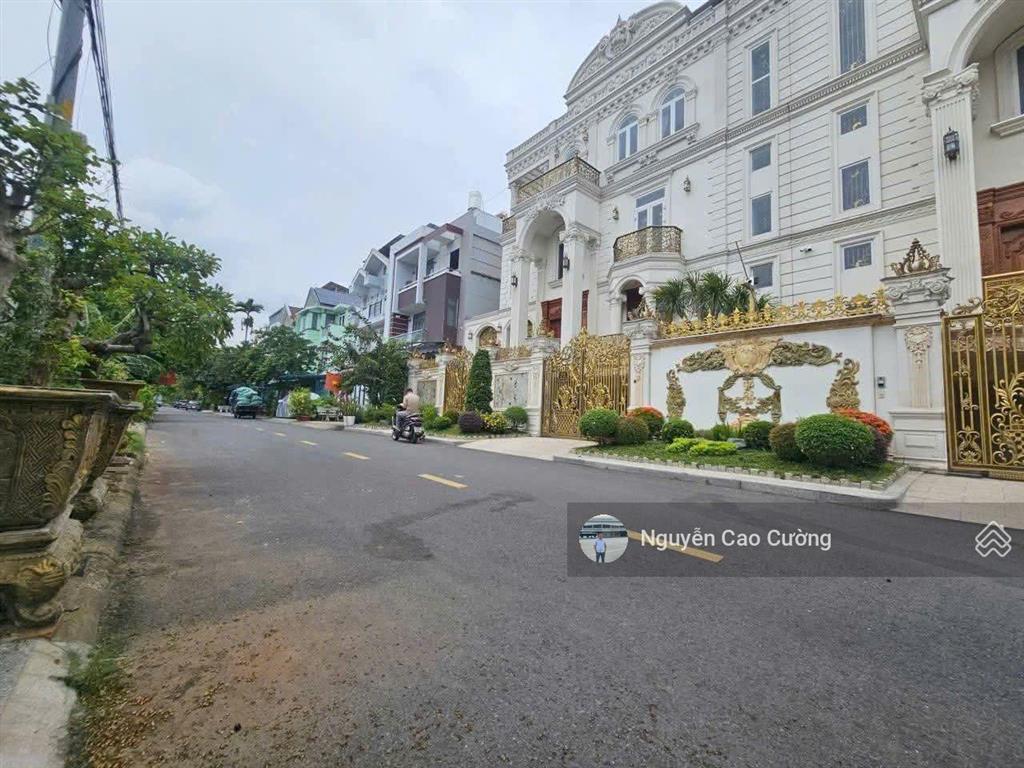 Biệt thự view sông 254m2 có thang máy, đường 20m, khu biệt thự kdc phú nhuận, lê thị riêng, thới an