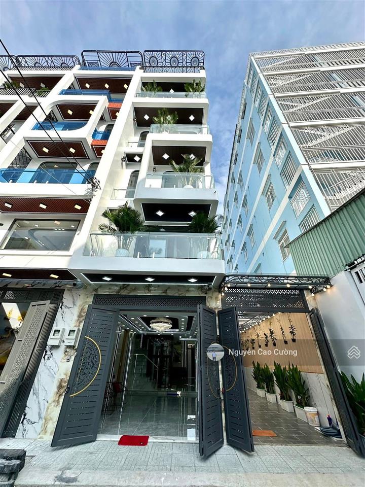 Villa phố thang máy 7x20m nở hậu 8m, 1lững 3 lầu đường 8m 1/ thạnh lộc 37 gần uỷ ban phường