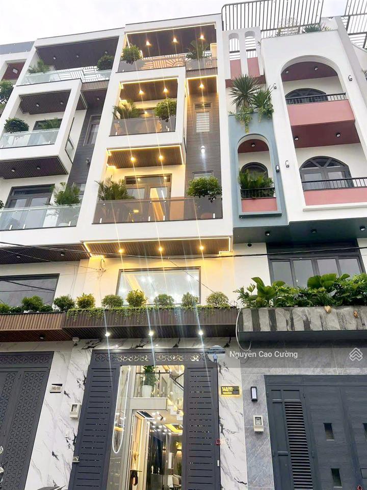 Nhà phố nội thất đẹp, 4x16m, 1 lửng 3 lầu, đường nhựa 8m, thạnh xuân 25
