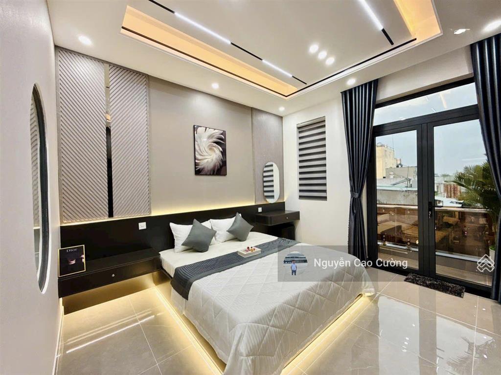 Nhà phố nội thất đẹp, 4x16m, 1 lửng 3 lầu, đường nhựa 8m, thạnh xuân 25