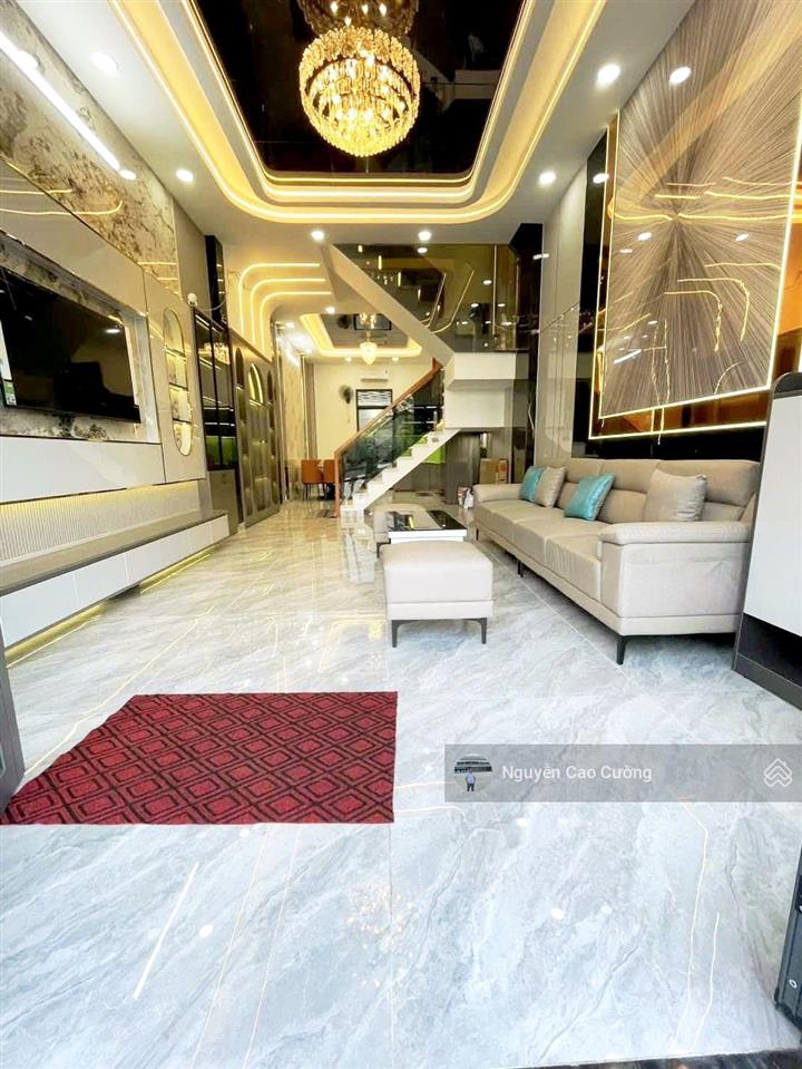 Nhà phố 4x15m, 1trệt 3 lầu đường 6m khu đồng bộ trần thị hè, hiệp thành, q12