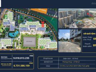 Sốc! giảm trực tiếp hơn 2.2 tỷ  sở hữu ngay shophouse beverly solari  vinhomes grand park