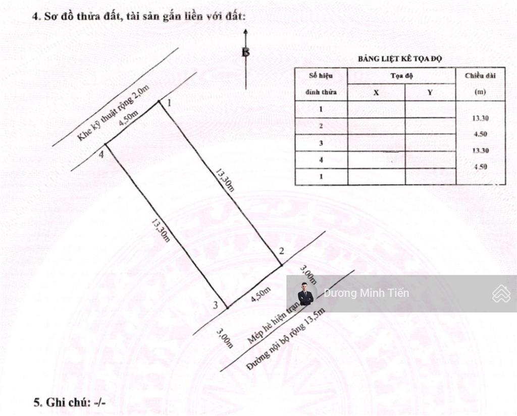 60m2 đất lô 20b lê hồng phong  ngang 4.5m  đông nam