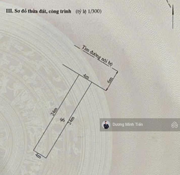 96m2 đất tđc gốc lim  ngang 4m  đường 12m  đông bắc