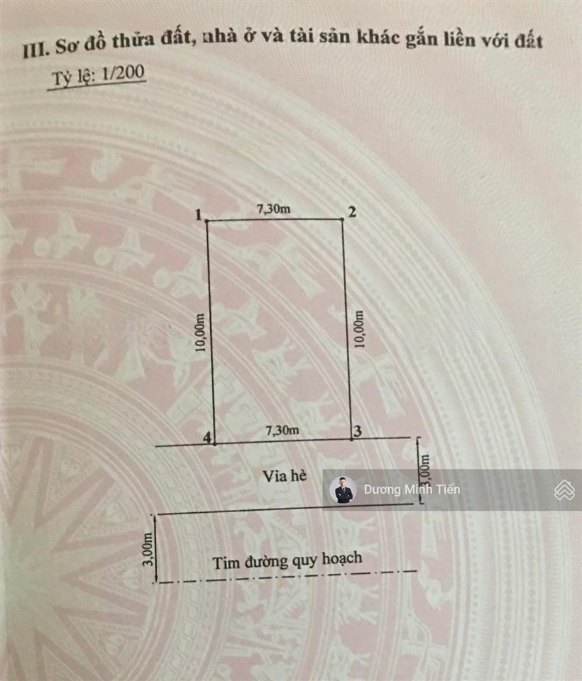 73m2 đất tđc đằng hải gần lũng đông  ngang 7.3m  đường 12m