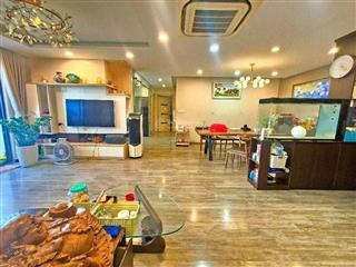 Bán căn hộ lô góc  3 thoáng  full nội thất  tòa thăng long tower yên hòa, 33 mạc thái tổ  119m2