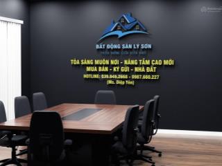 Chính chủ chào bán lô góc 2 diện đường view biển tại lý sơn. dt 185m2 giá 4,6 tỷ tặng nhà mê bằng