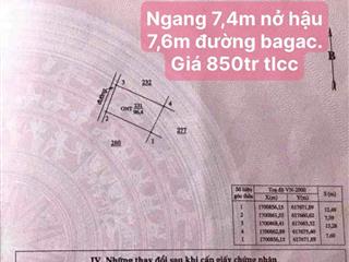 Bán đất 100% thổ cư 96,6m2 giá 850tr gần bãi tắm an vĩnh lý sơn