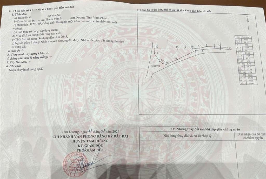 Bán 15.548m2 đất trang trại, xã hội thịnh, phú thọ (mới), giá chỉ với 19 tỷ