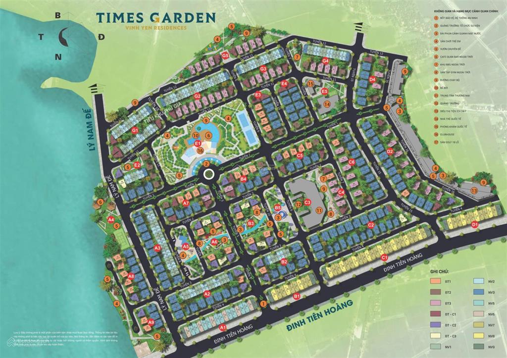 Bán biệt thự 3 tầng xây thô, tại times garden vĩnh yên, 12,6 tỷ, dt 289m2 view đẹp