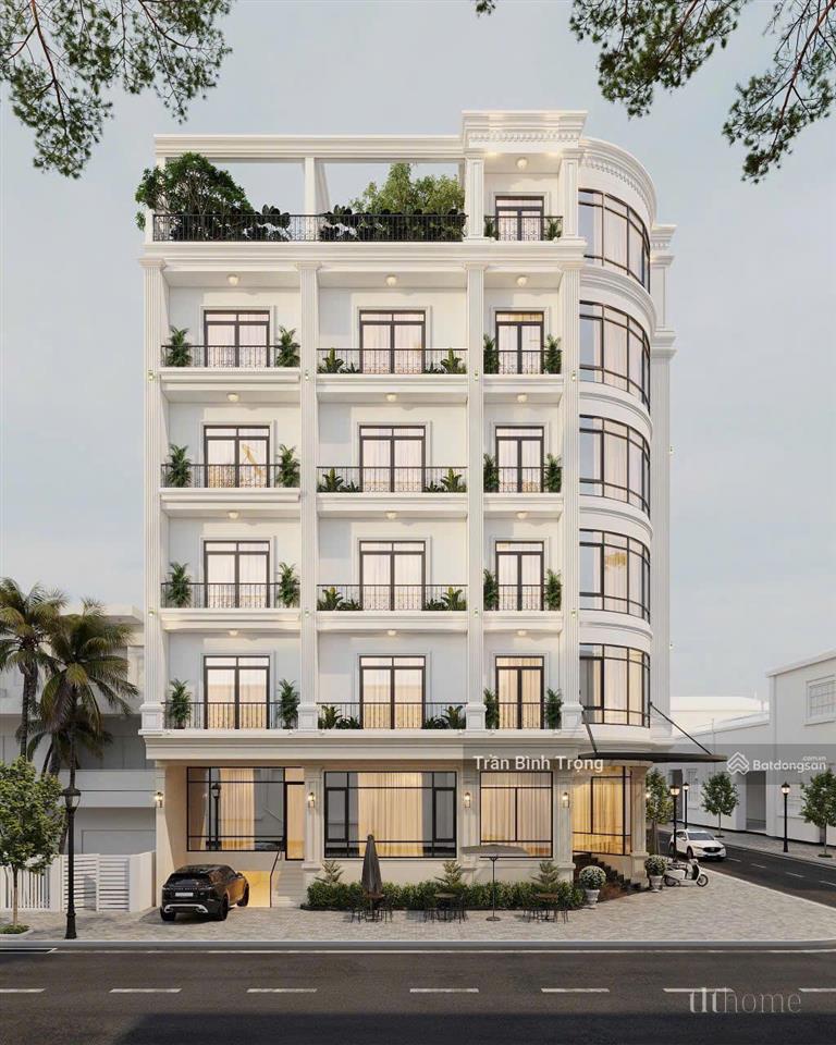Cho thuê tòa nhà lô góc 6 tầng 250m2/sàn thang máy  trục chính p. vĩnh phúc  tỉnh phú thọ