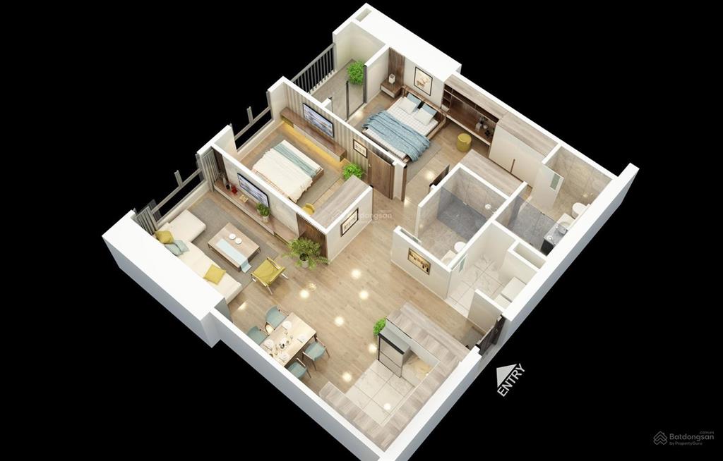 Cần bán căn hộ 2pn đẹp nhất chung cư bid residence 104 tố hữu hà đông dt 85m2 giá 43tr/m2