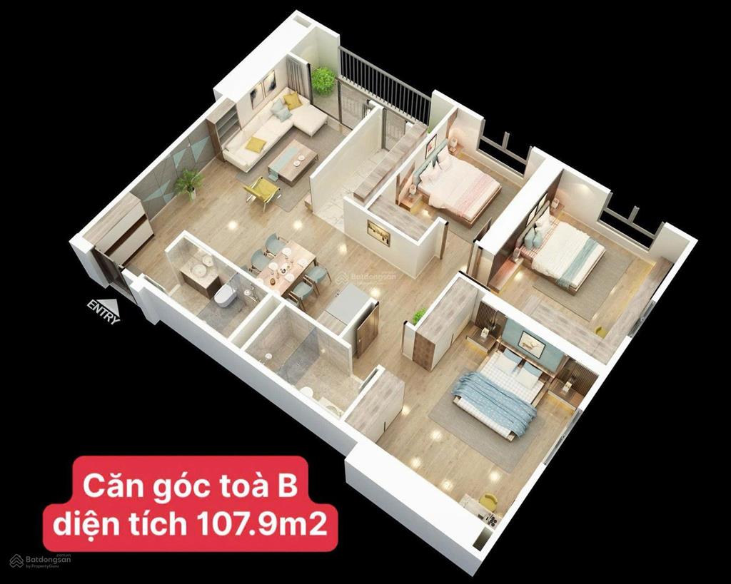 Chính chủ gửi bán gấp căn góc 3pn đẹp nhất tòa b cc bid residence giá 47tr/m2, view đường tố hữu