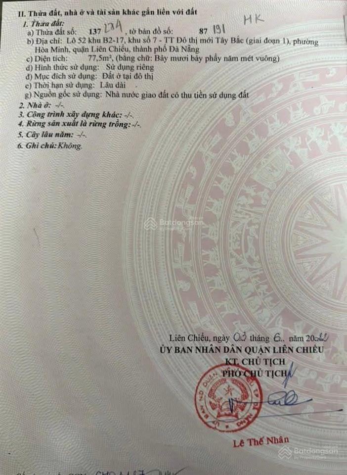 Đất 2 mặt tiền hoà phú 7, hoà minh