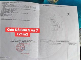 Lô góc 2 mặt tiền đà sơn 5 và 7