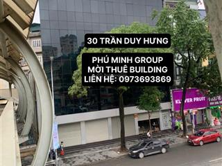 Chính chủ cho thuê mặt bằng kinh doanh mặt phố trần duy hưng, 220m2/sàn mặt tiền 25m