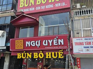 Cho thuê mbkd nhà hàng, café, spa, showroom phố dương khuê, 50mx3t, mt 7m, 45tr/th ,cầu giấy.