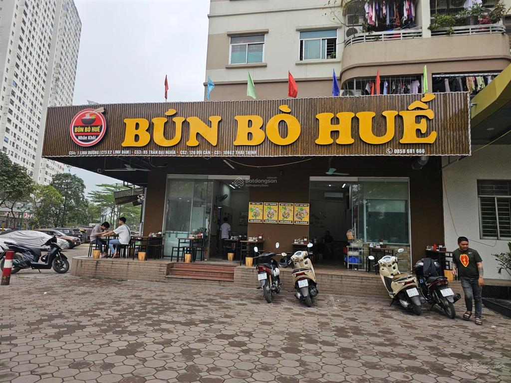 Cho thuê kiot cc rainbow linh đàm 100m, mt 5m,35tr mở bún,phở,cf, spa,siêu thị mini, vp đều hợp!