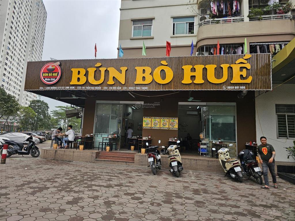 Cho thuê kiot cc rainbow linh đàm 100m, mt 5m,35tr mở bún,phở,cf, spa,siêu thị mini, vp đều hợp!