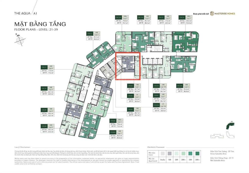 Chính chủ bán a1. 2302 lumiere, 43,5m2, giá 4,75 tỷ. em hằng 0988 152 ***