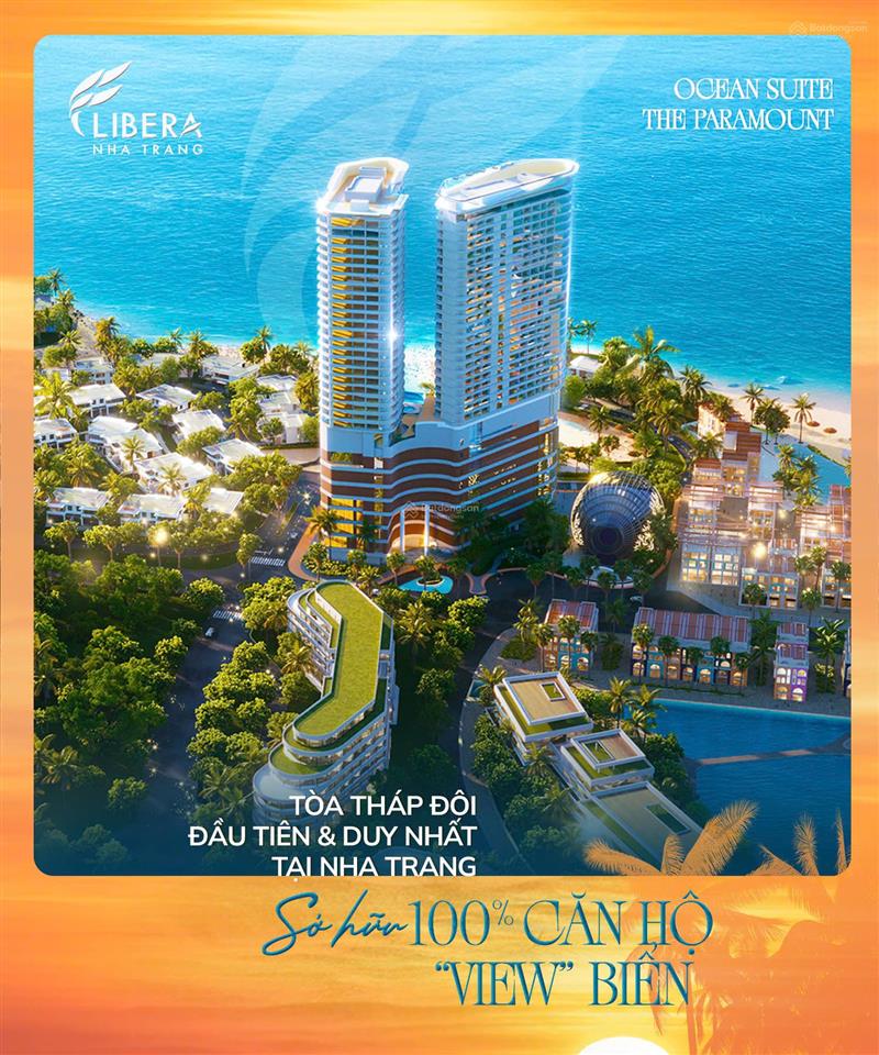 Bán cc 5* full nội thất rời chỉ 3,6 tỷ tại libera nha trang mặt biển, view biển tuyệt đẹp