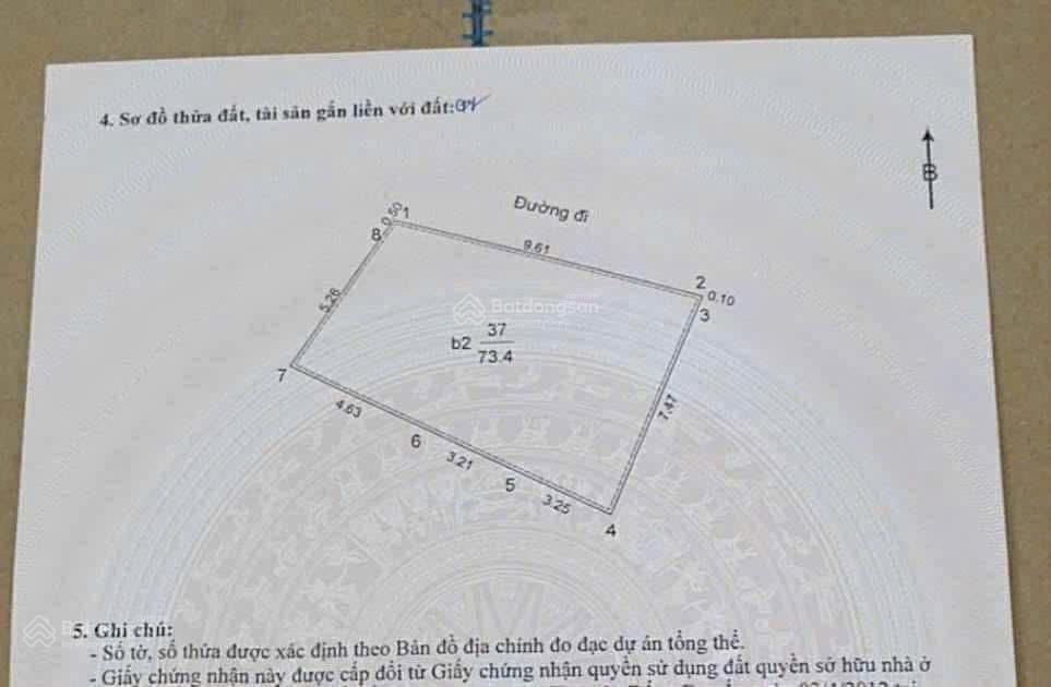Bán nhà 4t cũ hoàng cầu tặng gpxd 9t. 73.4m2 mặt tiền 9,4m nở hậu