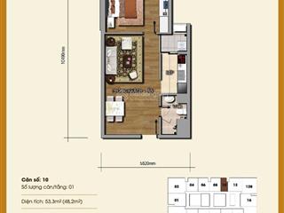 Chính chủ bán căn hộ 54a nguyễn chí thanh, dt 54m2, 1pn, full đồ. 0936 363 ***