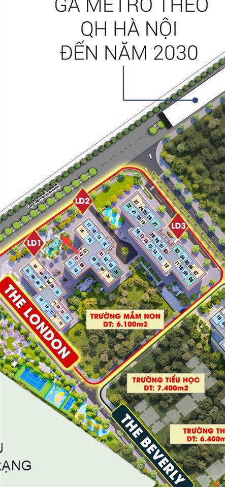 Bán cc the london  vinhomes ocean park, 3 tỷ, 43,8m2, 1pn, 1wc giá siêu hời