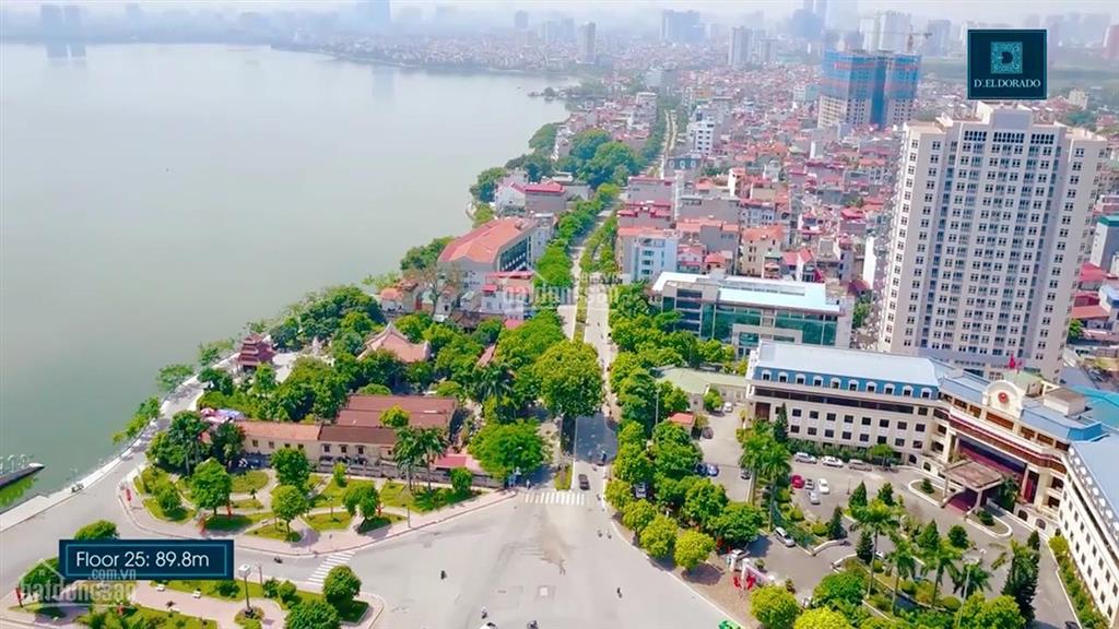 Bán căn hộ chung cư tây hồ  d'.el dorado tân hoàng minh lạc long quân, view hồ tây, giá rất tốt