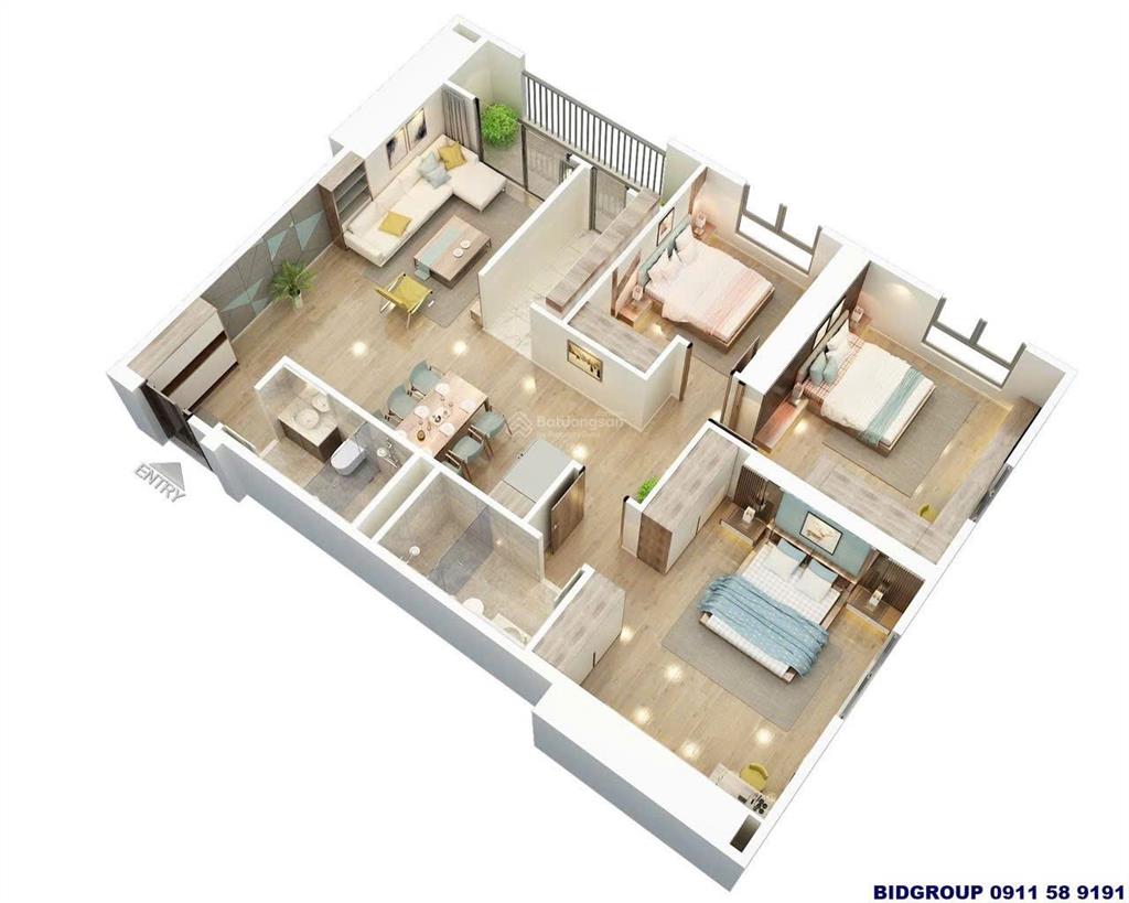 Chính chủ gửi bán căn góc view hồ thiên văn học cc bid residence hoa hậu