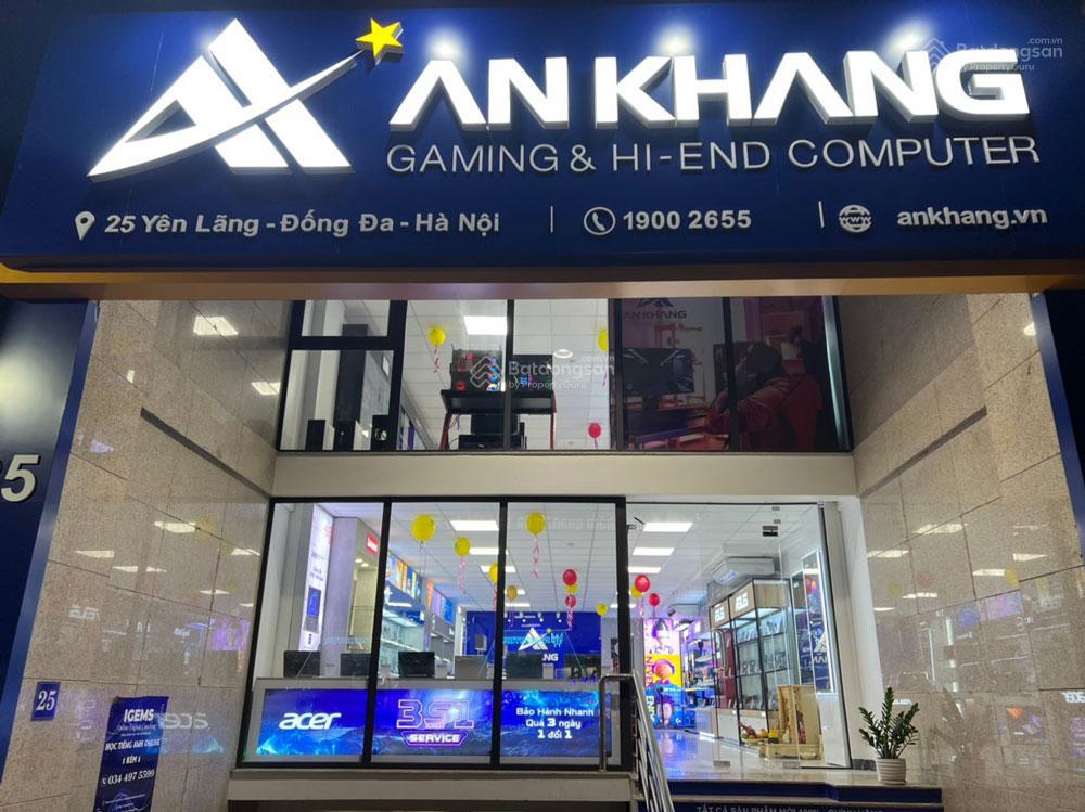 Cho thuê mặt bằng kinh doanh tầng 1  2  3 toà số 25 yên lãng, phường đống đa