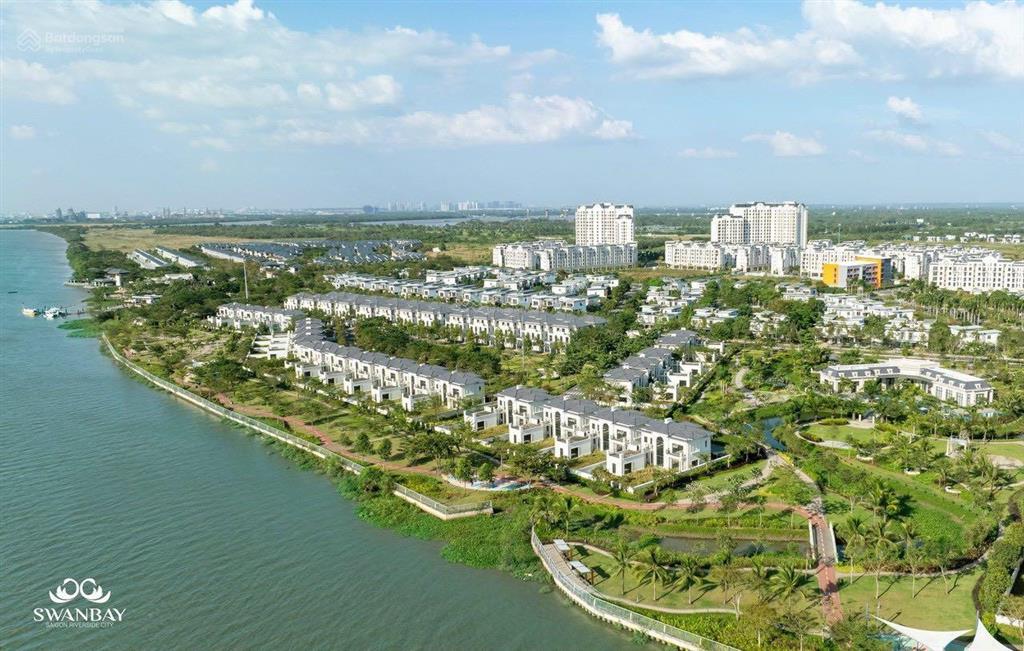 Hot! bán dinh thự swanbay zone 4 view sông & công viên nổi bật dự án, gần khu clubhouse hồ bơi