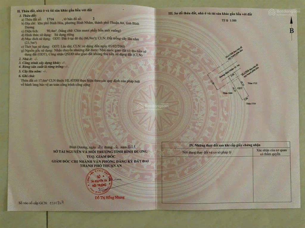 Cực hiếm! lô đất mặt tiền bình nhâm 16  vị trí đẹp, giá siêu mềm chỉ 2 tỷ 850