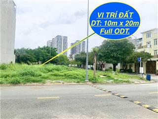Đất biệt thự lotte 10x20m full odt giá 8 tỷ khu the seasons lái thiêu  tp hcm