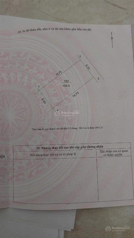 Cc cần bán 150m2 đất đấu giá lỗ đòng bồ cóc, xã đại đồng, giá 42 tr/m2