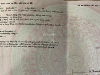 Cc cần bán gấp 50m2 đất dịch vụ yên lộ phường yên nghĩa quận hà đông