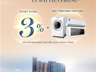 Ra mắt tháp gió đông, chiết khấu 3% tặng gói nội thất điện máy (máy lạnh, máy giặt, máy nước nóng)