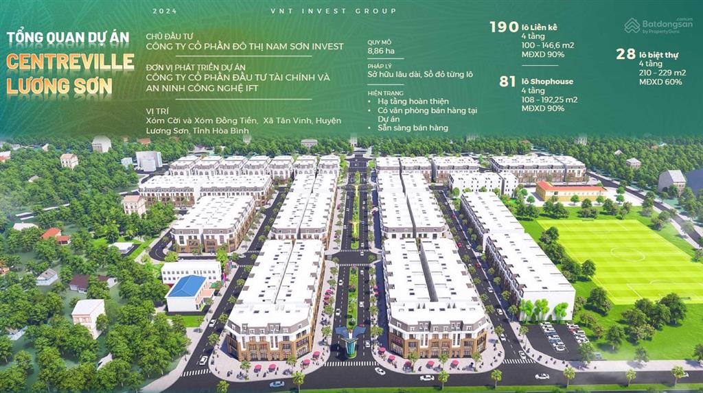 Duy nhất 2 suất ngoại giao lô lk3 07,lk308 cực đẹp tại dự án centreville lương sơn